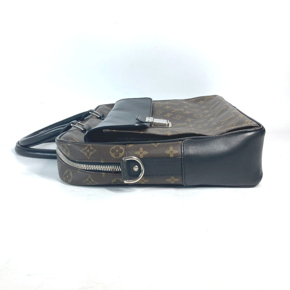 LOUIS VUITTON Business bag M56719 Monogram canvas, leather Brown Monogram macacer Soft briefcase