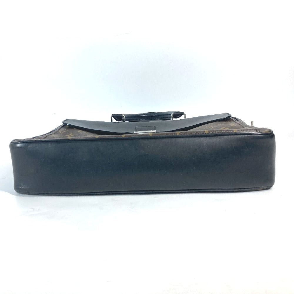 LOUIS VUITTON Business bag M56719 Monogram canvas, leather Brown Monogram macacer Soft briefcase