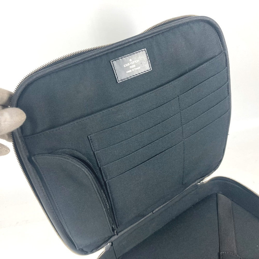 LOUIS VUITTON Business bag M30762 Taiga Leather black Taiga Tula 2WAY Shoulder Bag