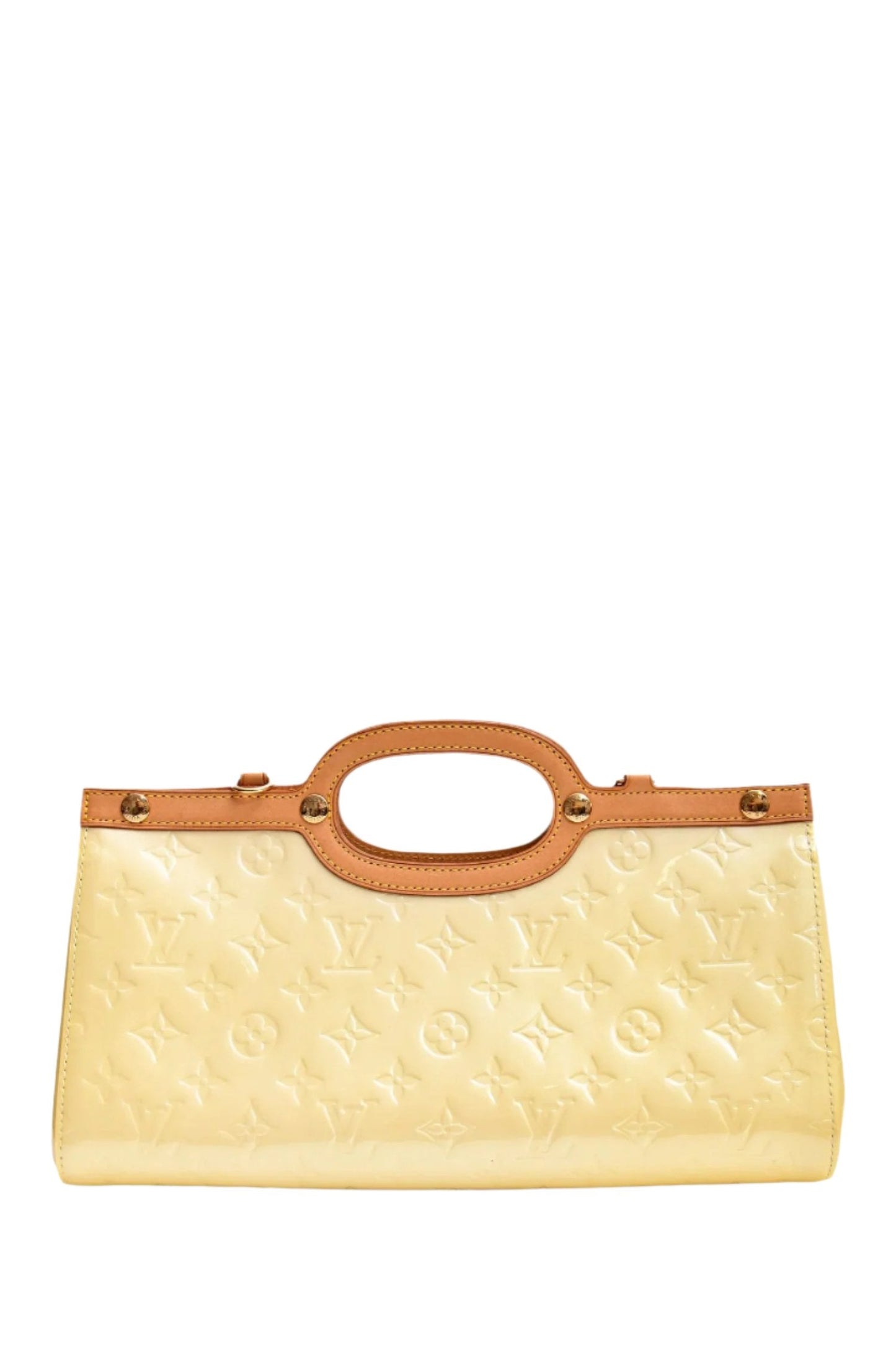 Louis Vuitton 2006 Yellow Vernis Roxbury Top Handle with Strap