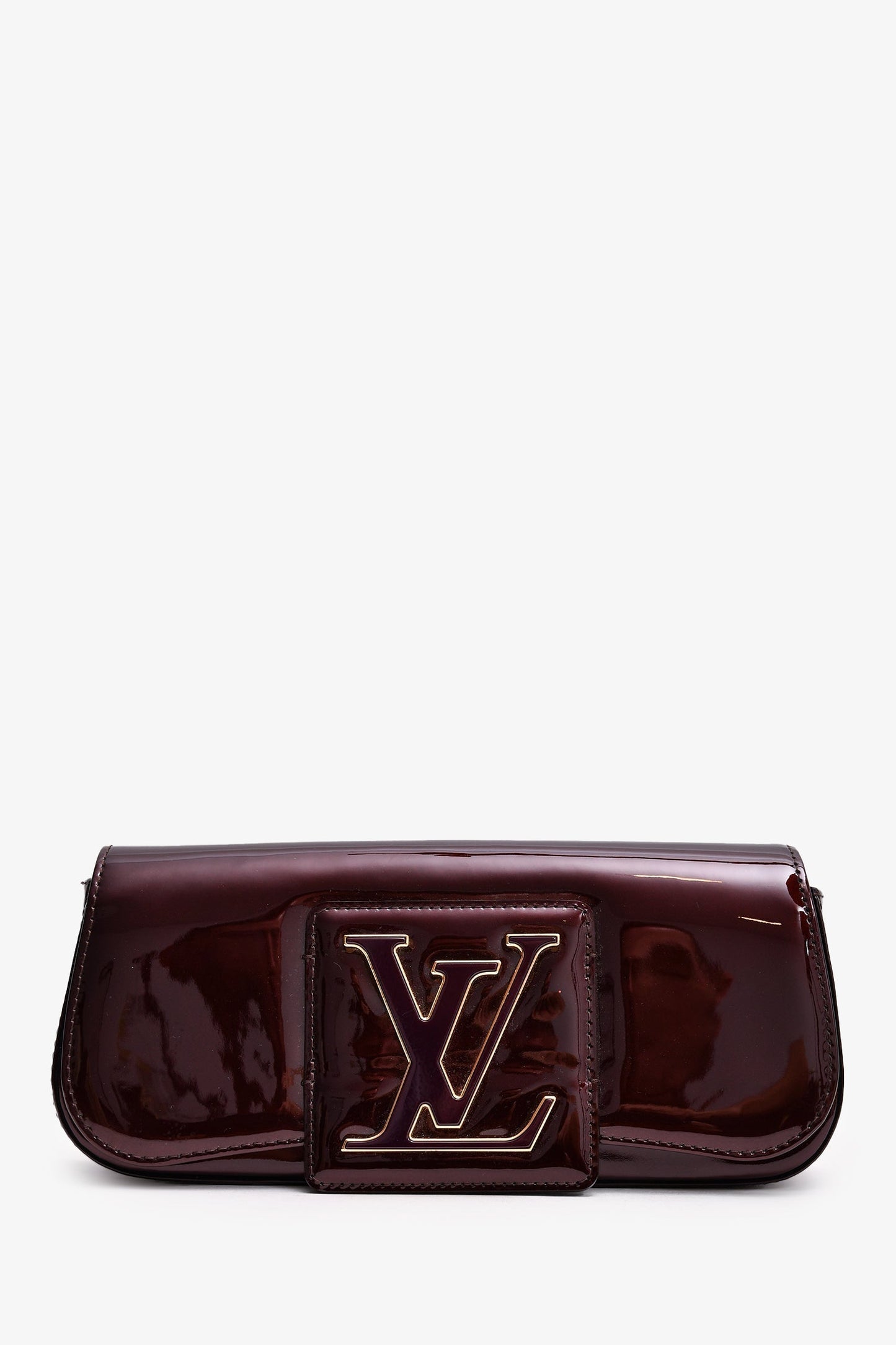 Louis Vuitton 2010 Burgundy Vernis Sobe Clutch