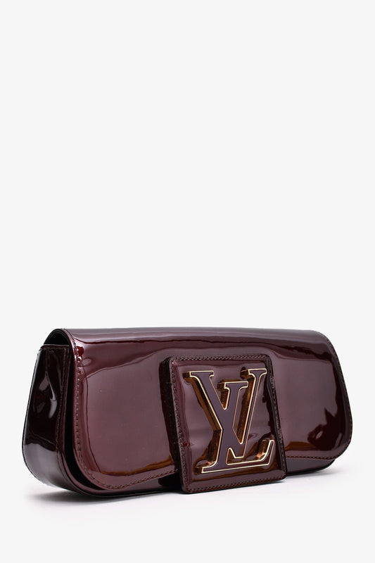 Louis Vuitton 2010 Burgundy Vernis Sobe Clutch