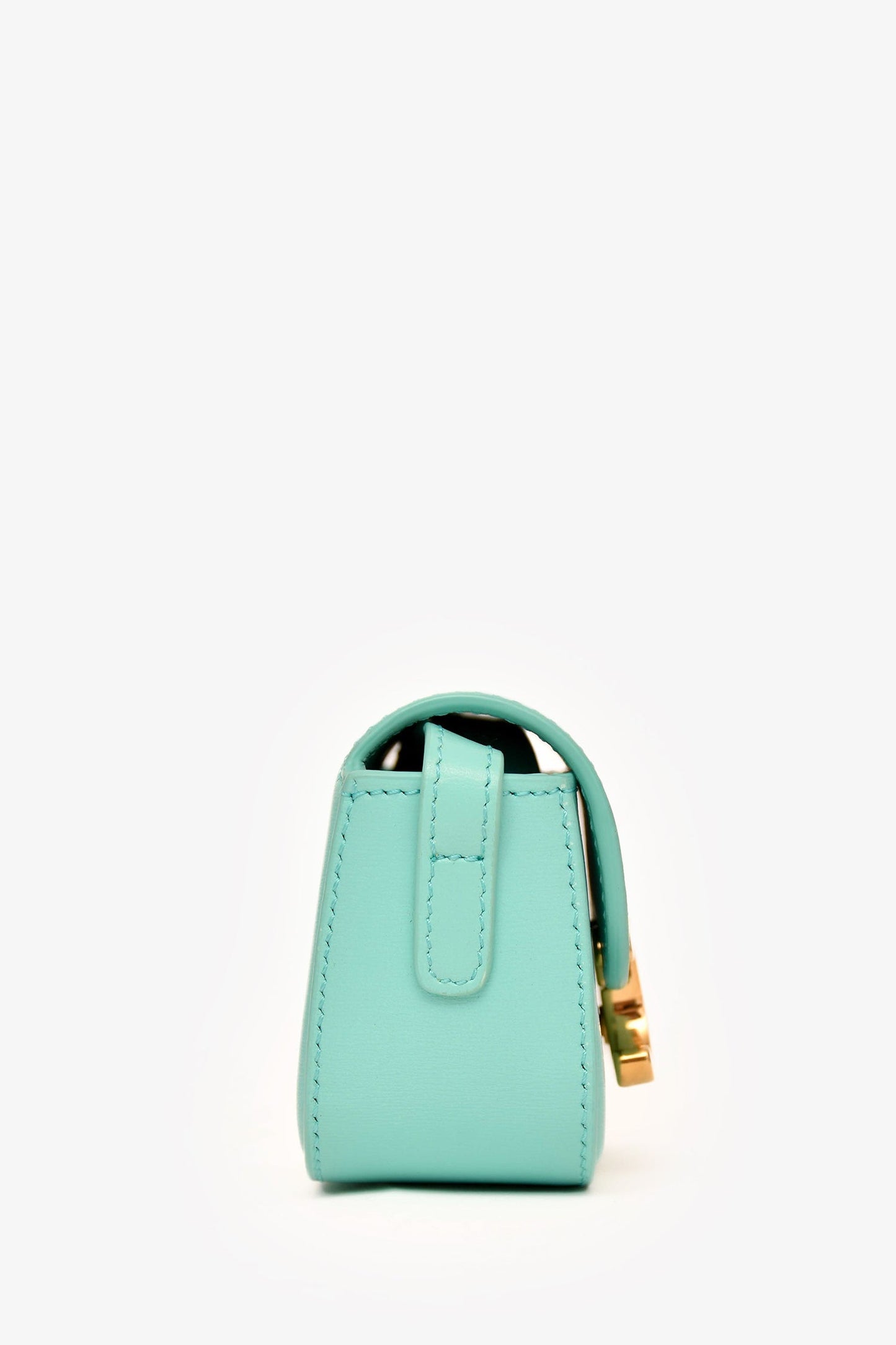 Celine 2021 Teal Leather Mini Claude Crossbody