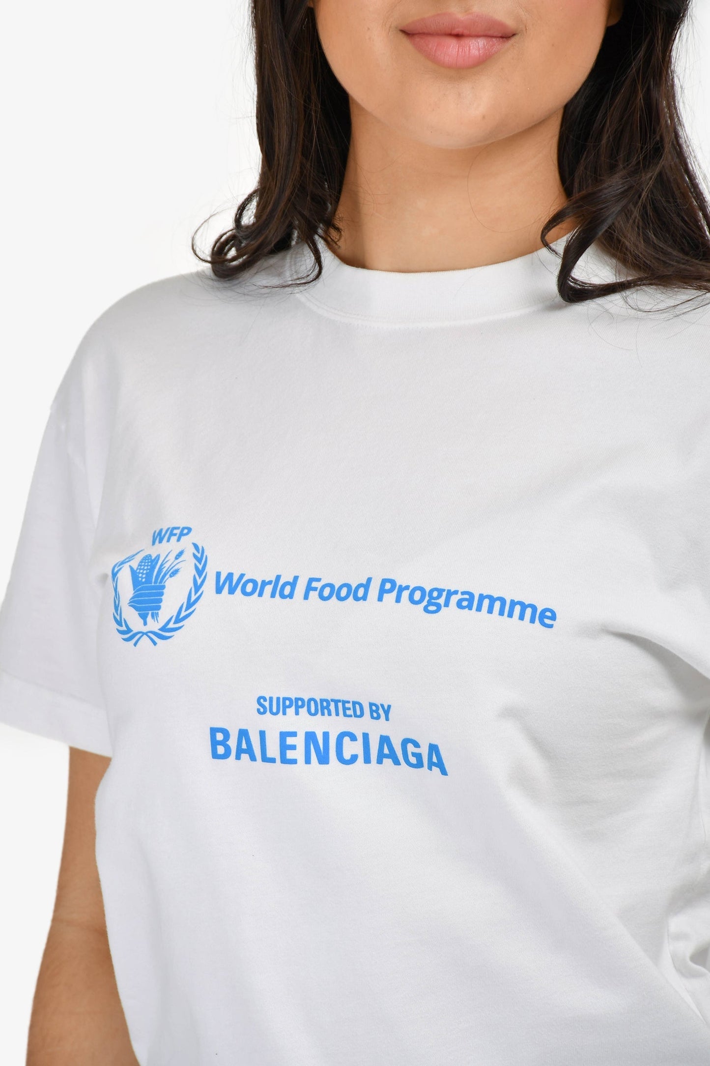 Balenciaga 2022 White 'World Food Programme' T-Shirt Size XXS