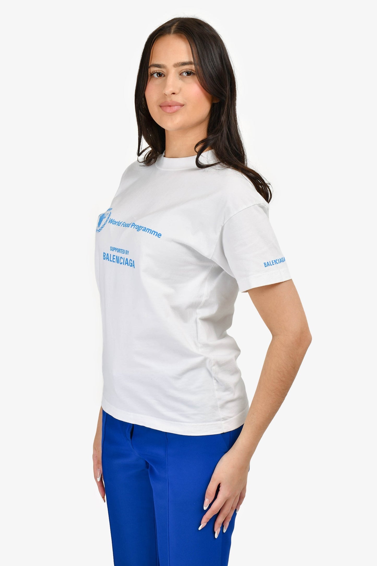 Balenciaga 2022 White 'World Food Programme' T-Shirt Size XXS