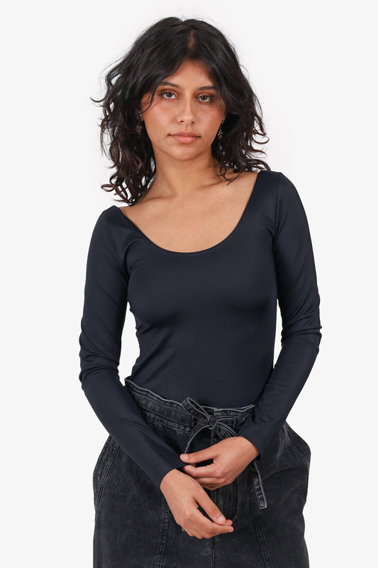 Balenciaga Black Spandex Bodysuit Size M