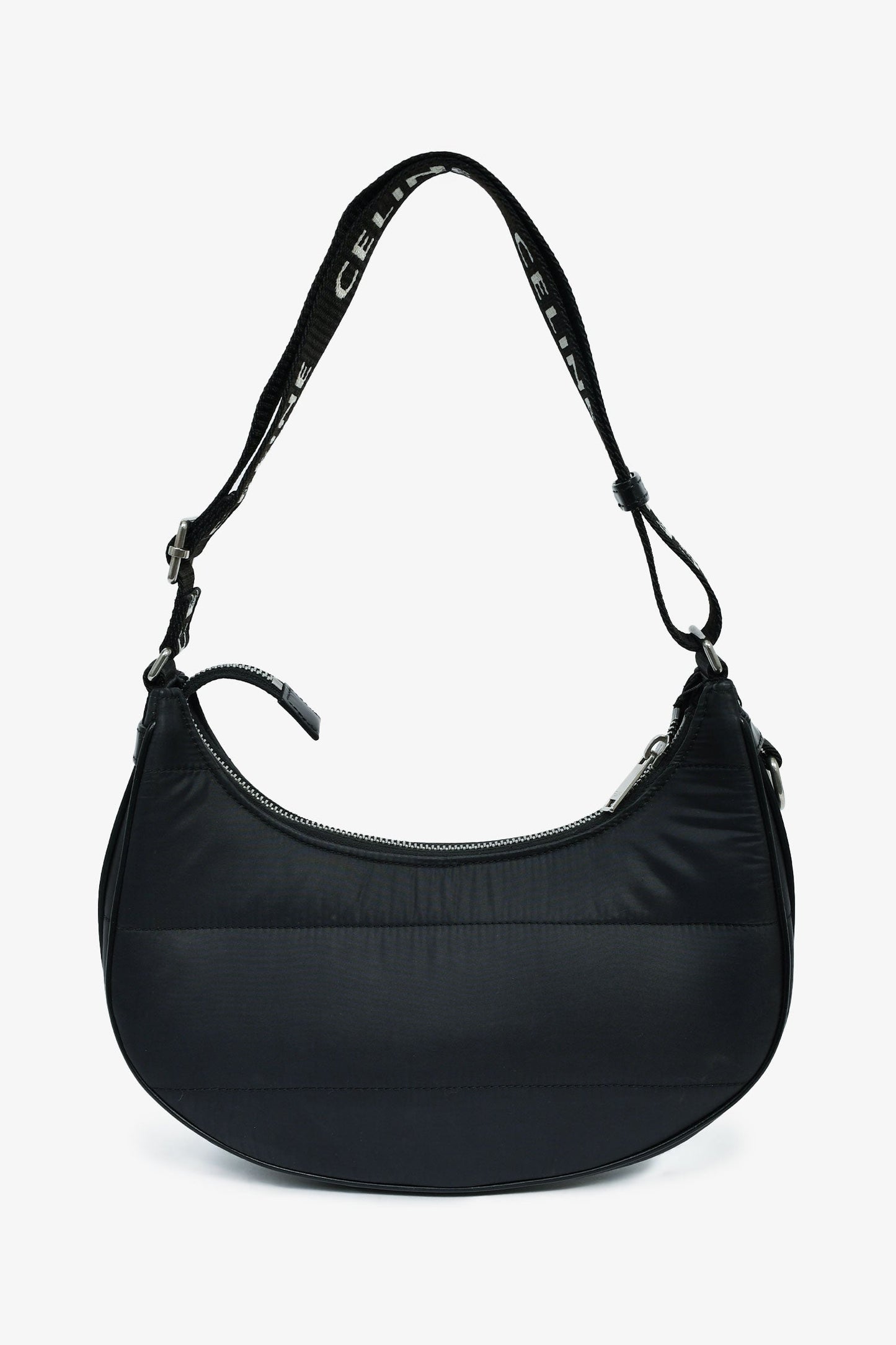 Celine Black Nylon Ava Shoulder Bag