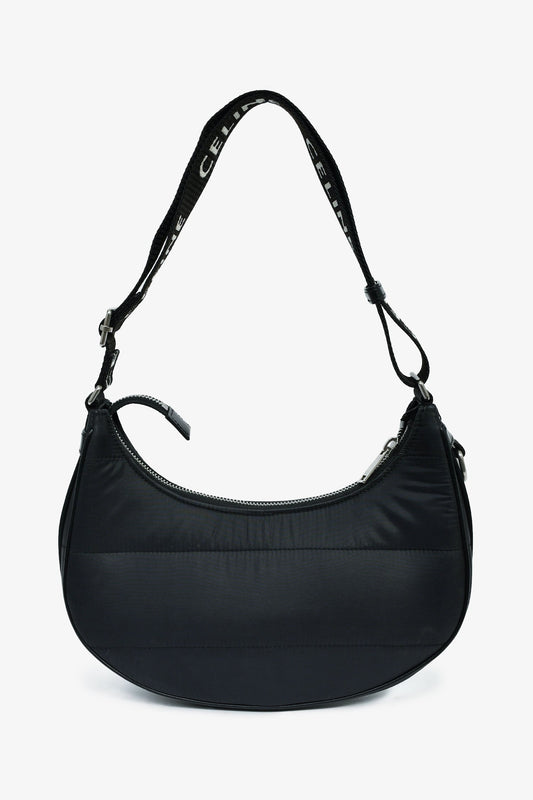 Celine Black Nylon Ava Shoulder Bag