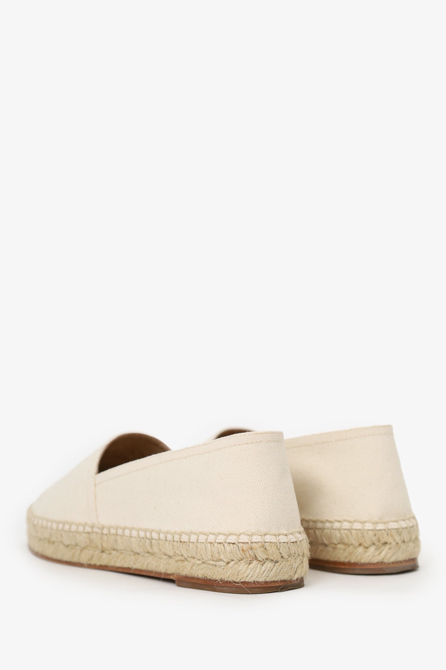 Celine Cream Logo Espadrilles Size 38