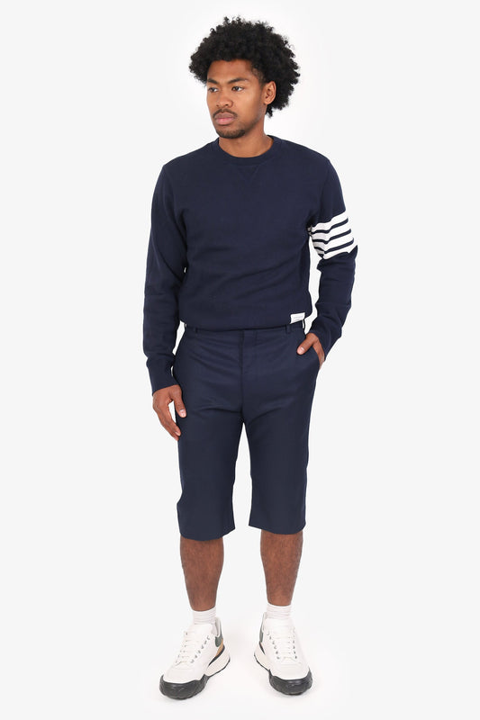 Balenciaga Navy Cropped Tro rs Size 50 Mens