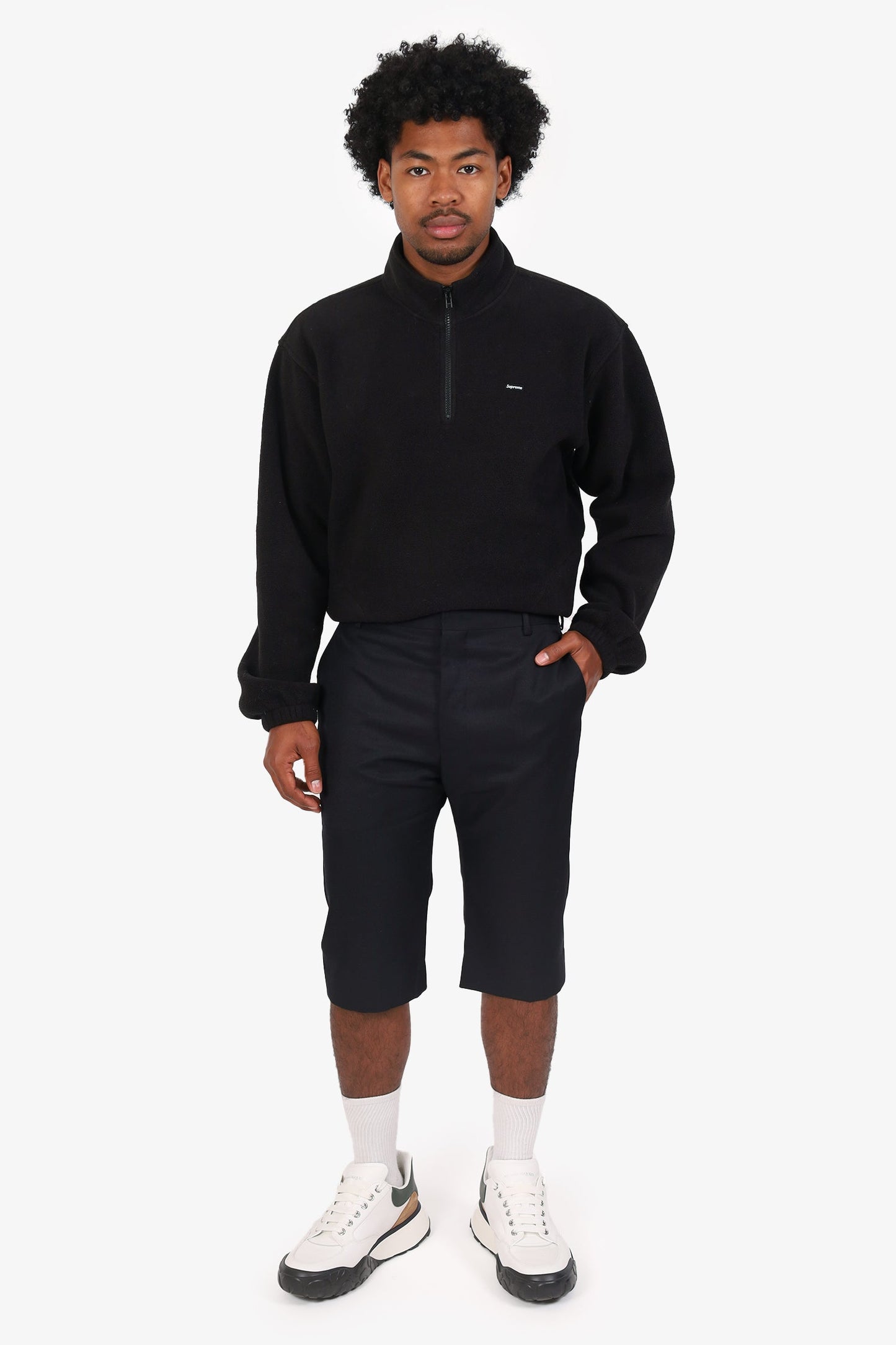 Balenciaga Black Cropped Tro rs Size 50 Mens