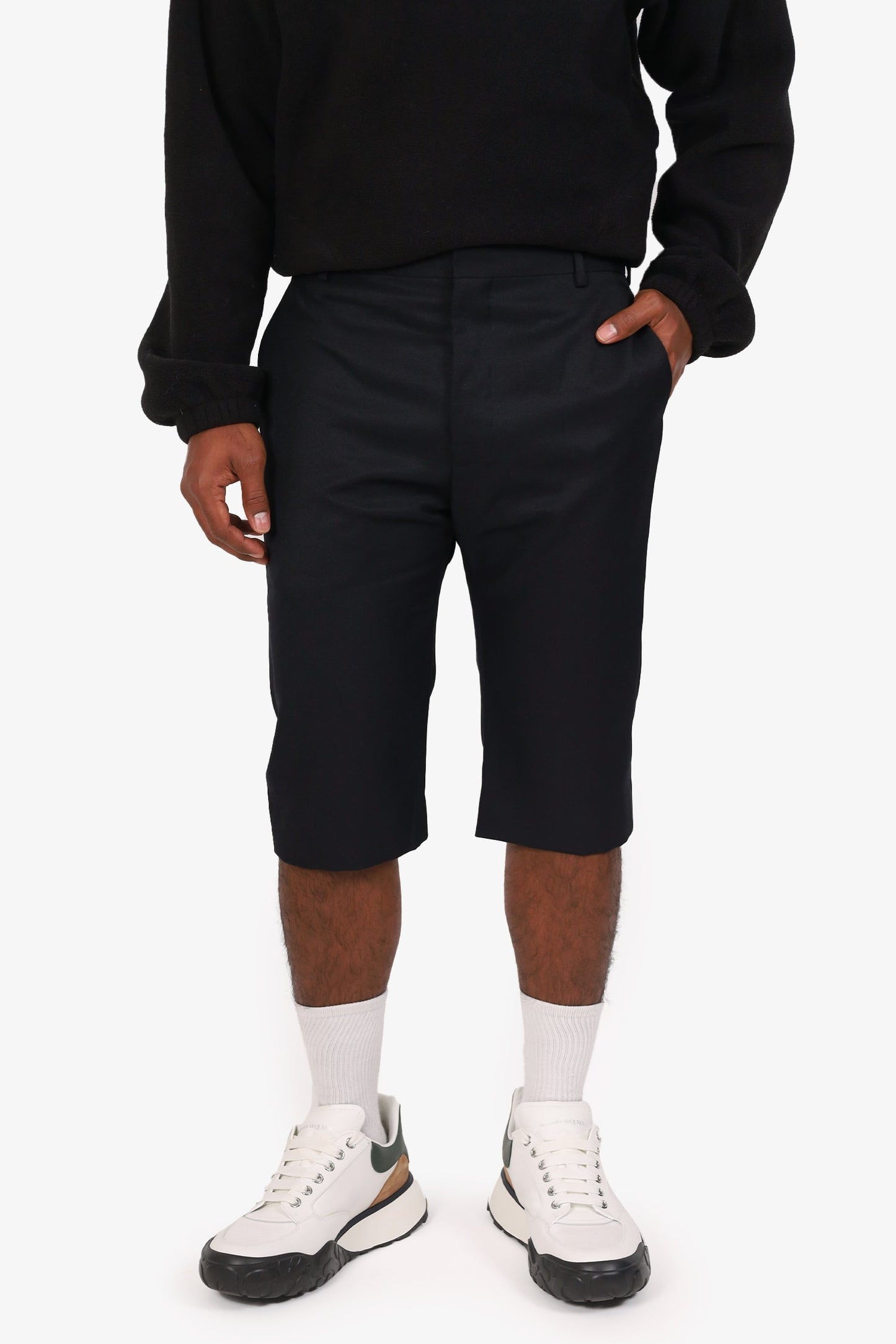 Balenciaga Black Cropped Tro rs Size 50 Mens