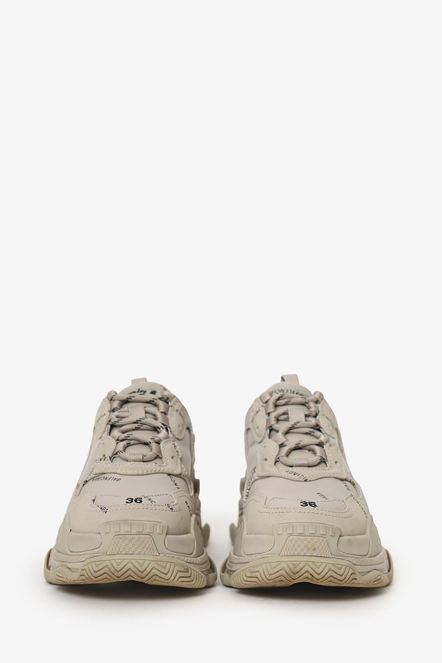 Balenciaga Grey Triple S Sneaker Size 6