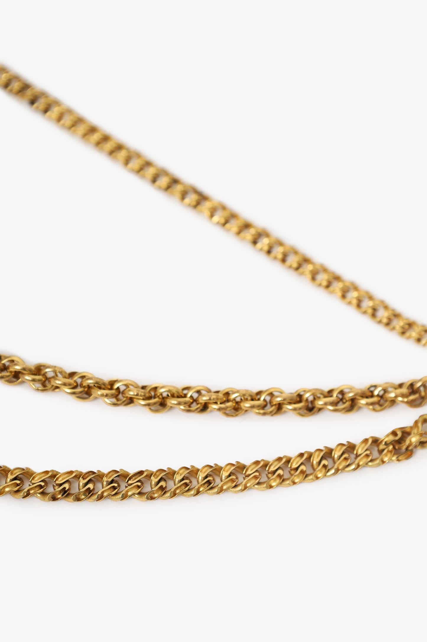 Celine Gold Tone Multi Chain Two Coin Brooch