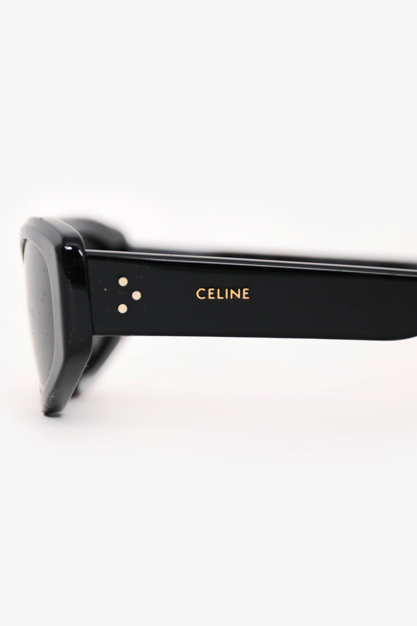 Celine Black Acrylic Frame Cat Eye Sunglasses