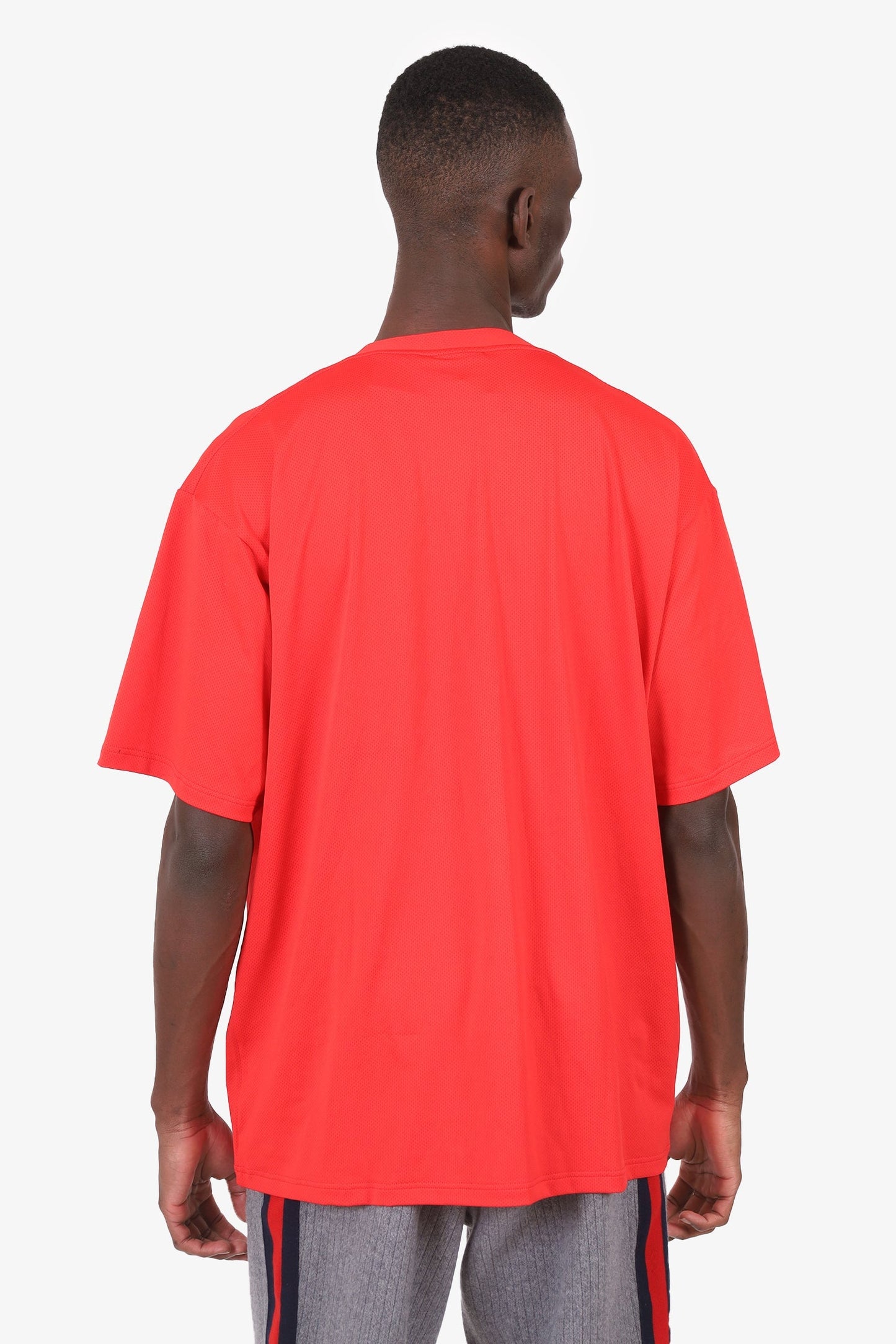 Balenciaga Red Mesh Swimwear Swim T-shirt Size S Mens