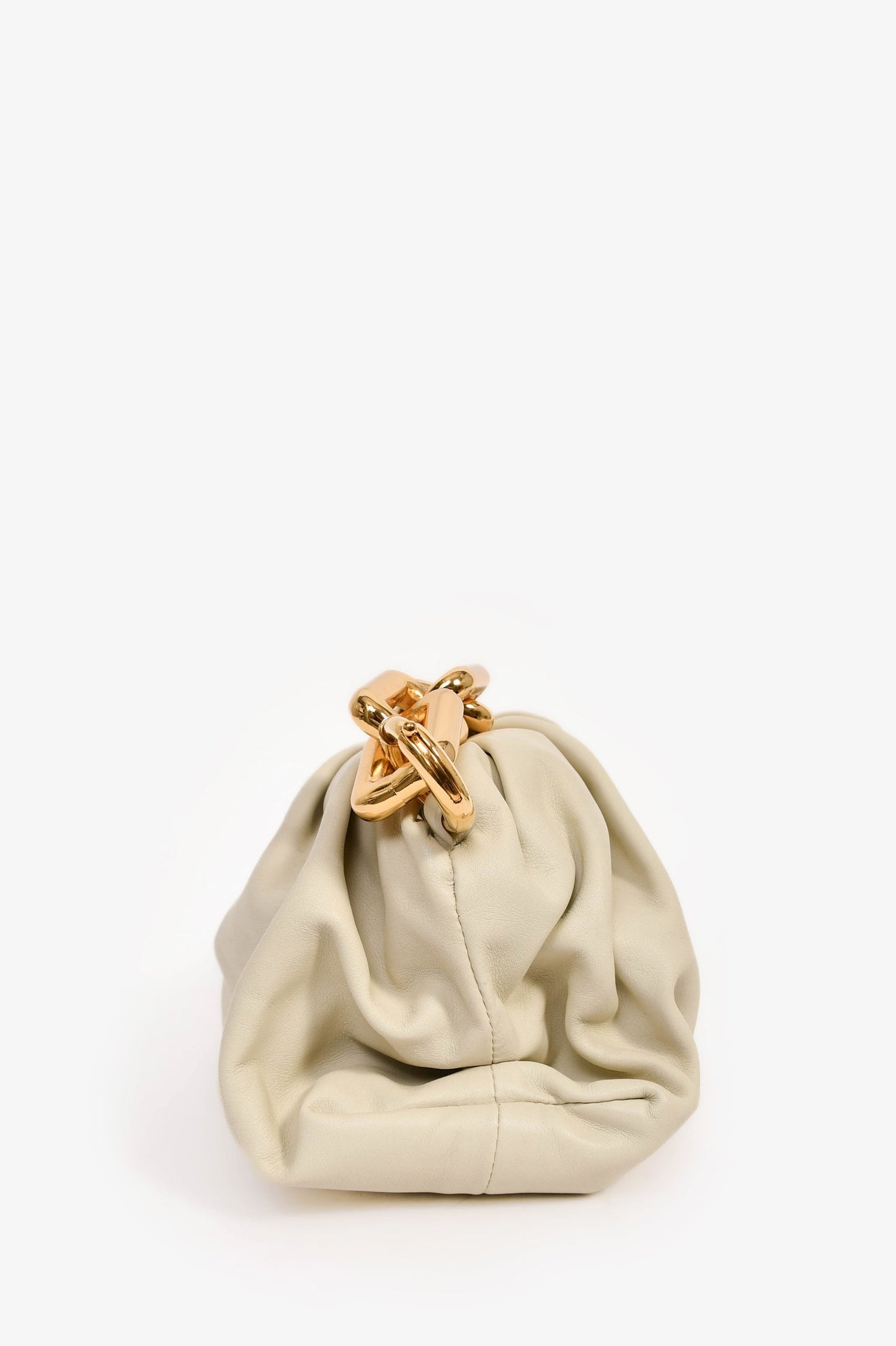Bottega Veneta Beige Chain Pouch Bag
