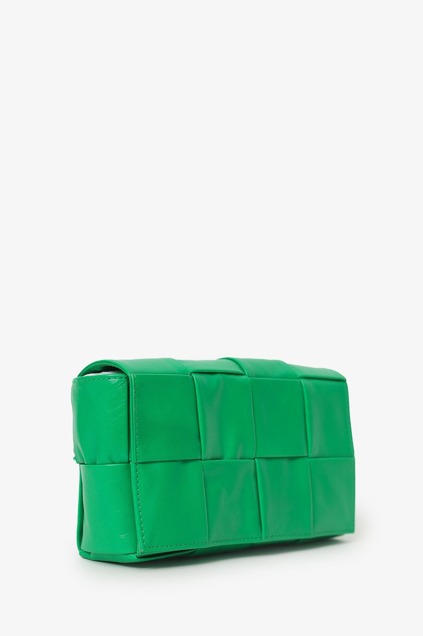 Bottega Veneta Green Leather Cassette Bag