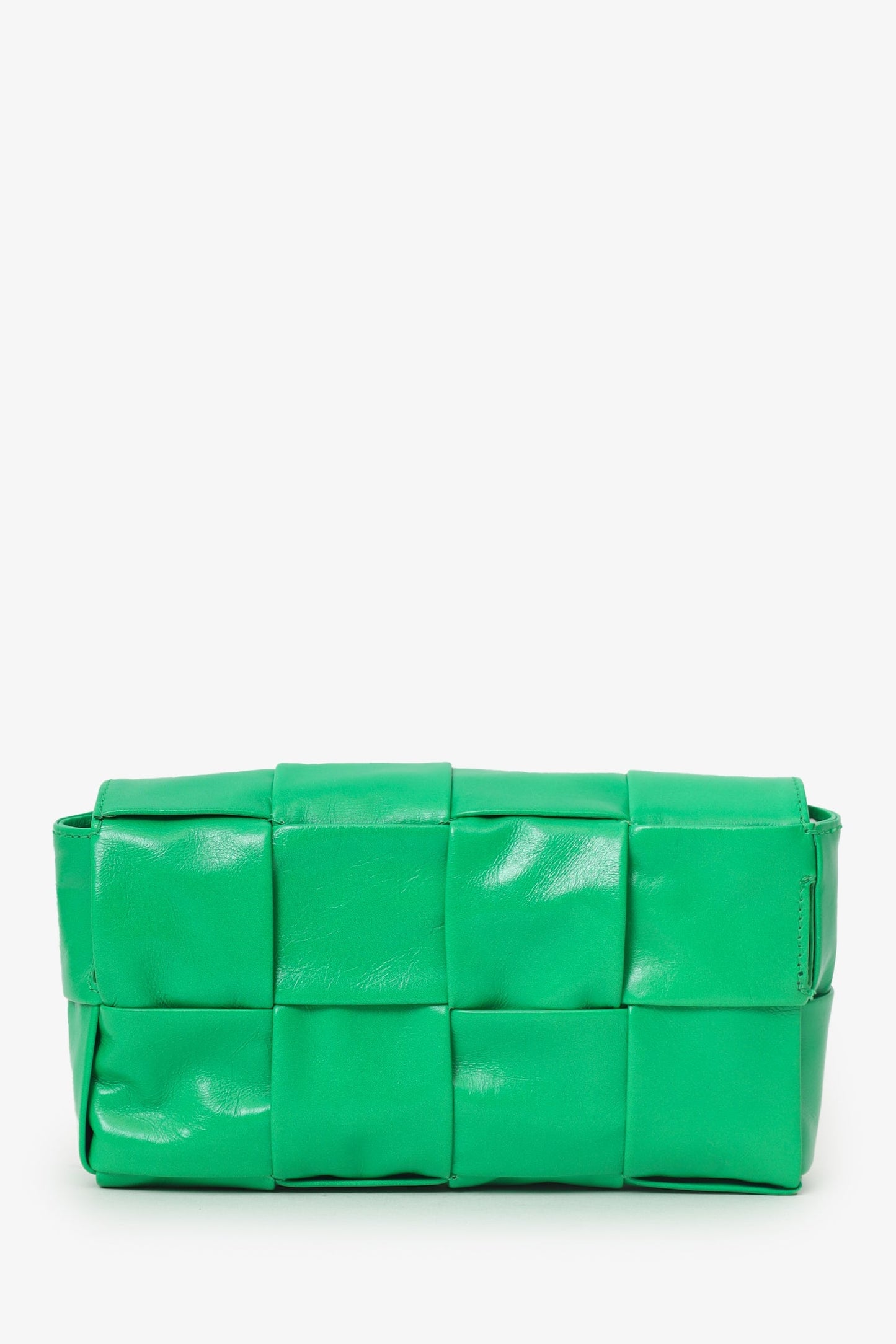 Bottega Veneta Green Leather Cassette Bag