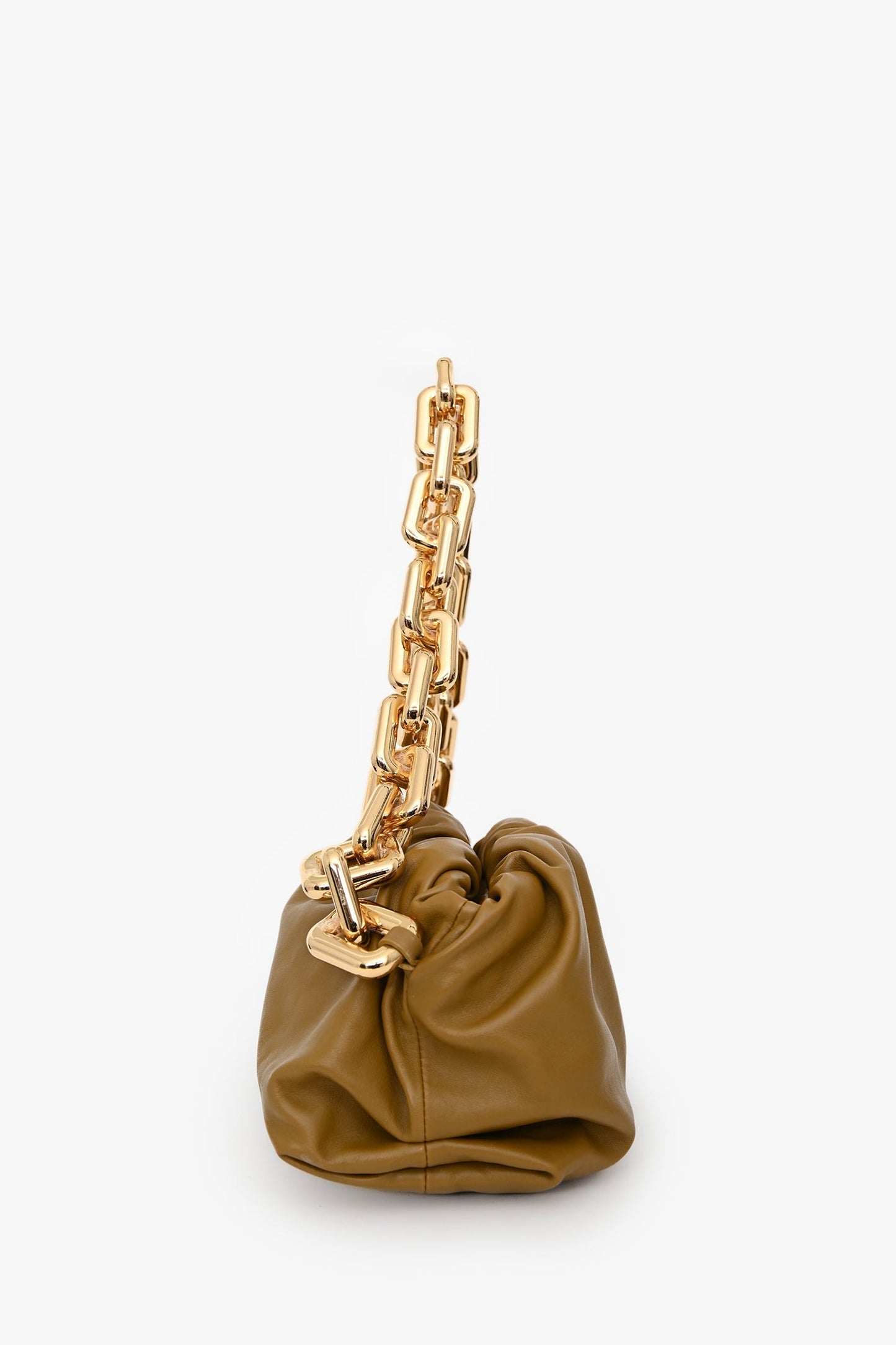 Bottega Veneta Brown Leather Chain Pouch