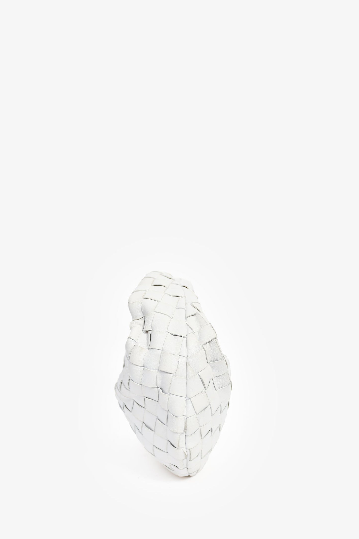 Bottega Veneta White Intrecciato Mini Jodie Bag