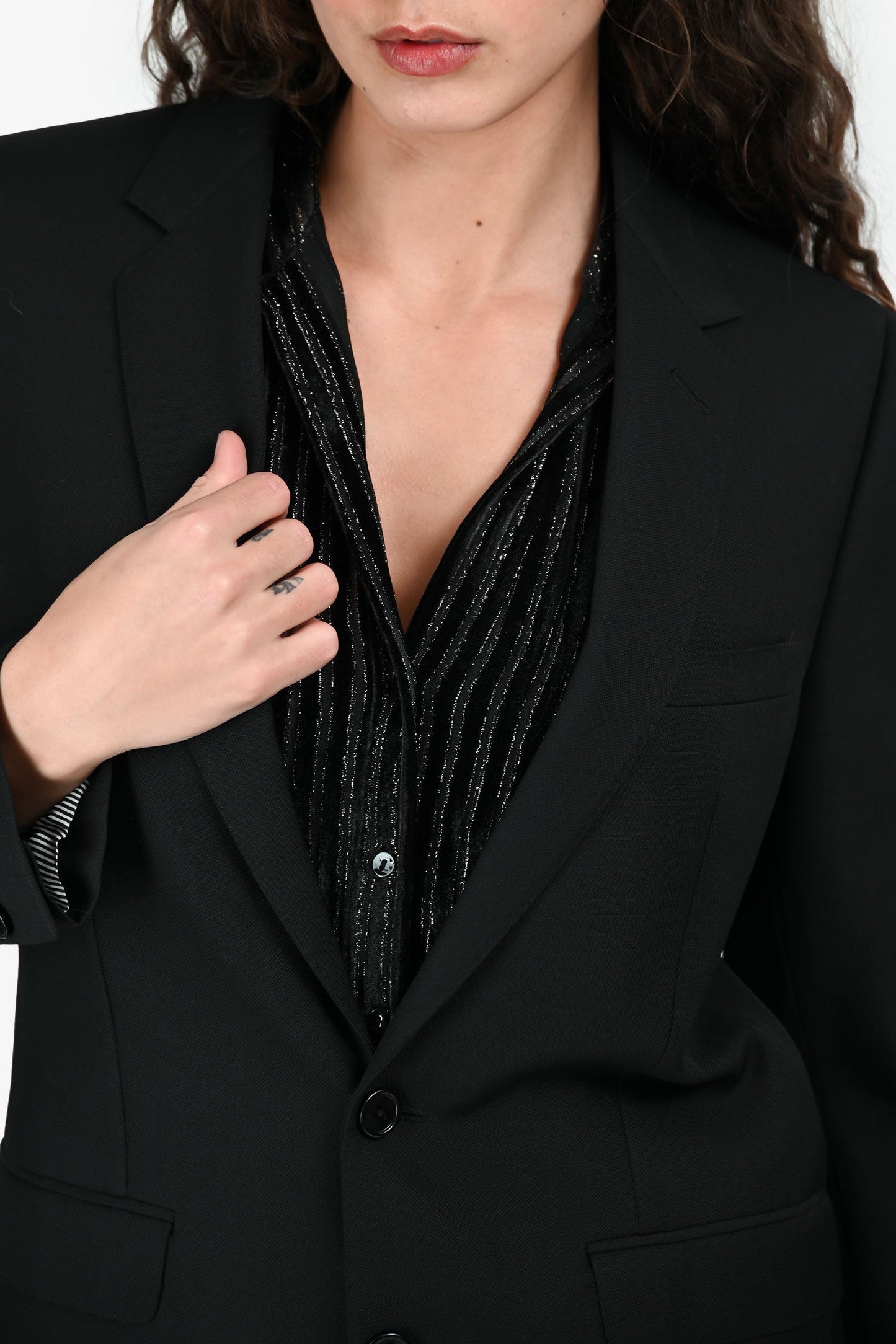 Celine Black Wool Blazer Size 40