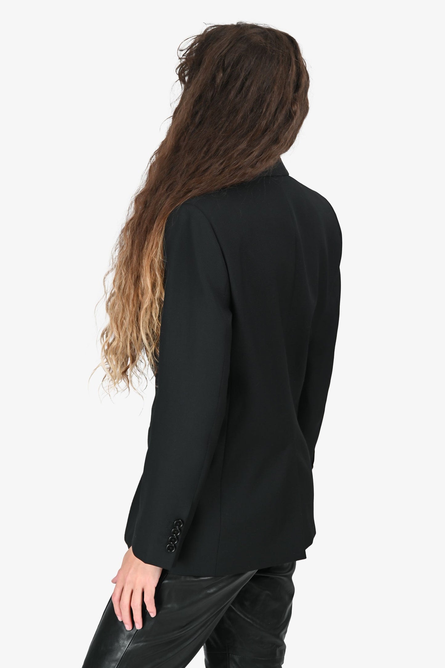 Celine Black Wool Blazer Size 40