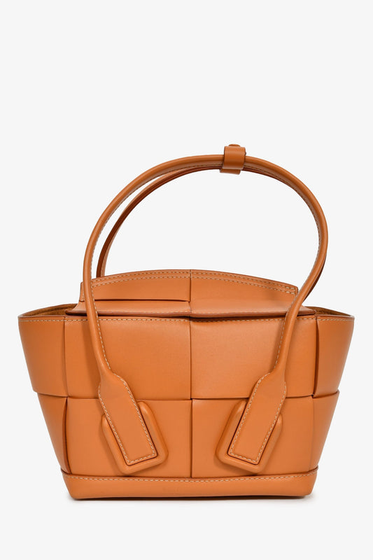 Bottega Veneta Brown Leather Intrecciato Acro Crossbody