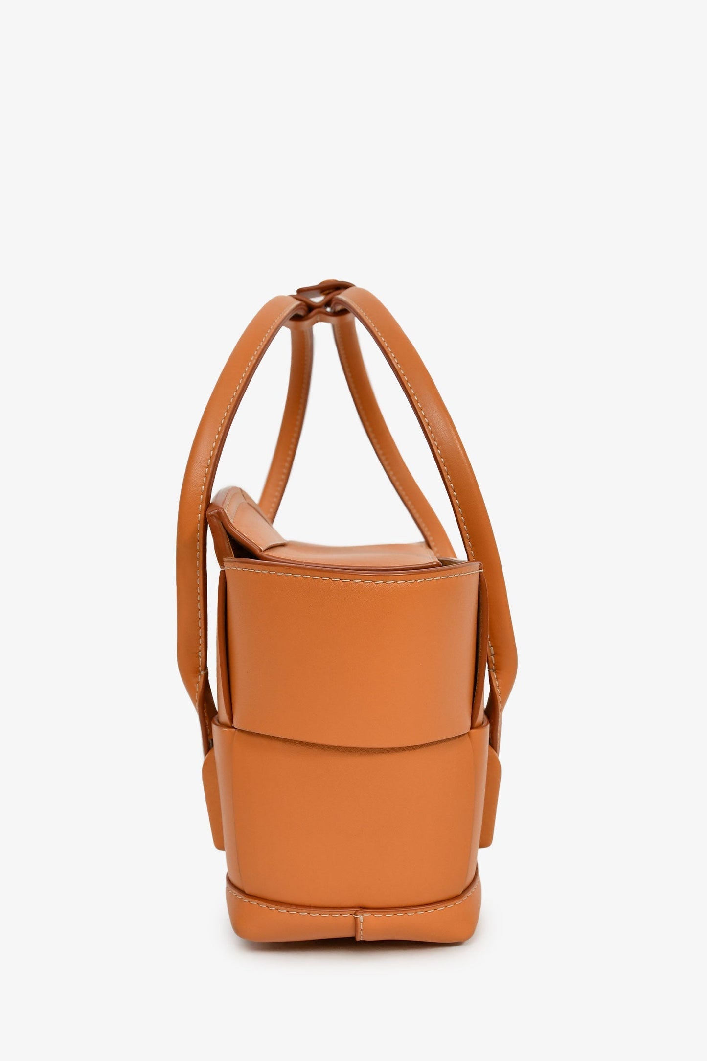 Bottega Veneta Brown Leather Intrecciato Acro Crossbody