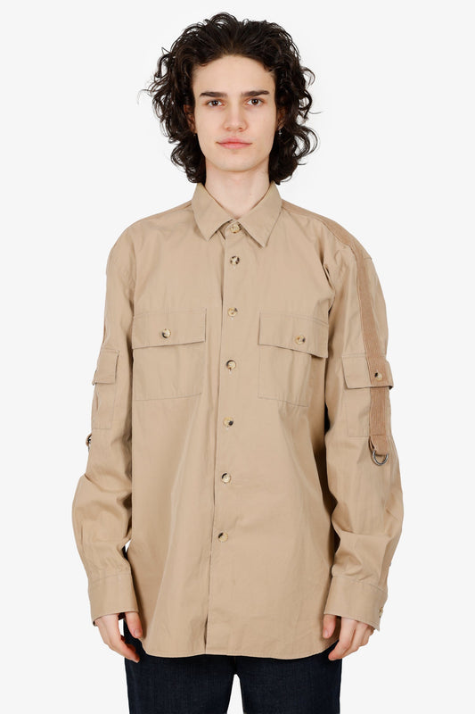 Burberry Tan Crawford Button Down Shirt Size XXL Mens