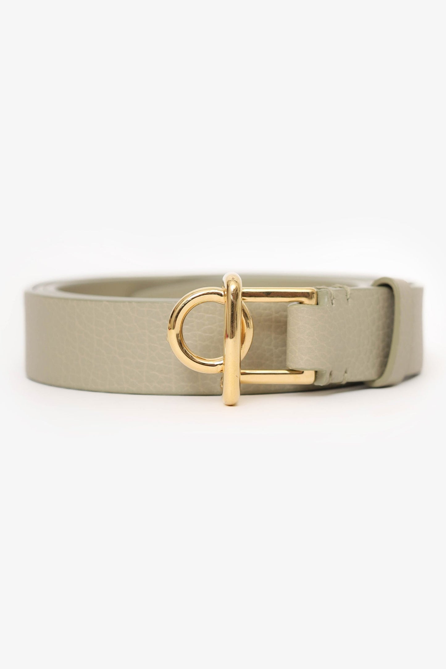 Burberry Grey Leather 'Rocking Horse' Belt Size L