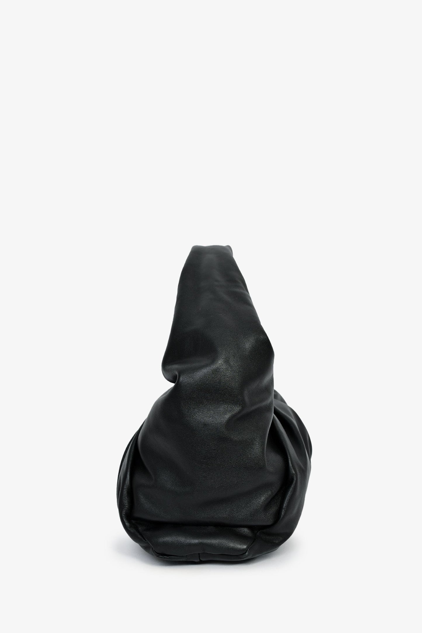 Bottega Veneta Black Leather Shoulder Pouch