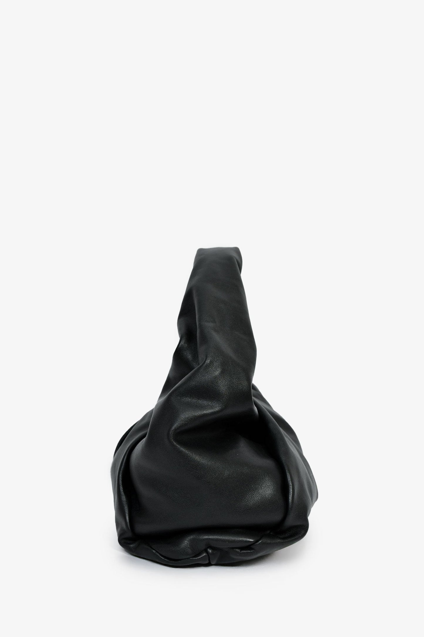 Bottega Veneta Black Leather Shoulder Pouch