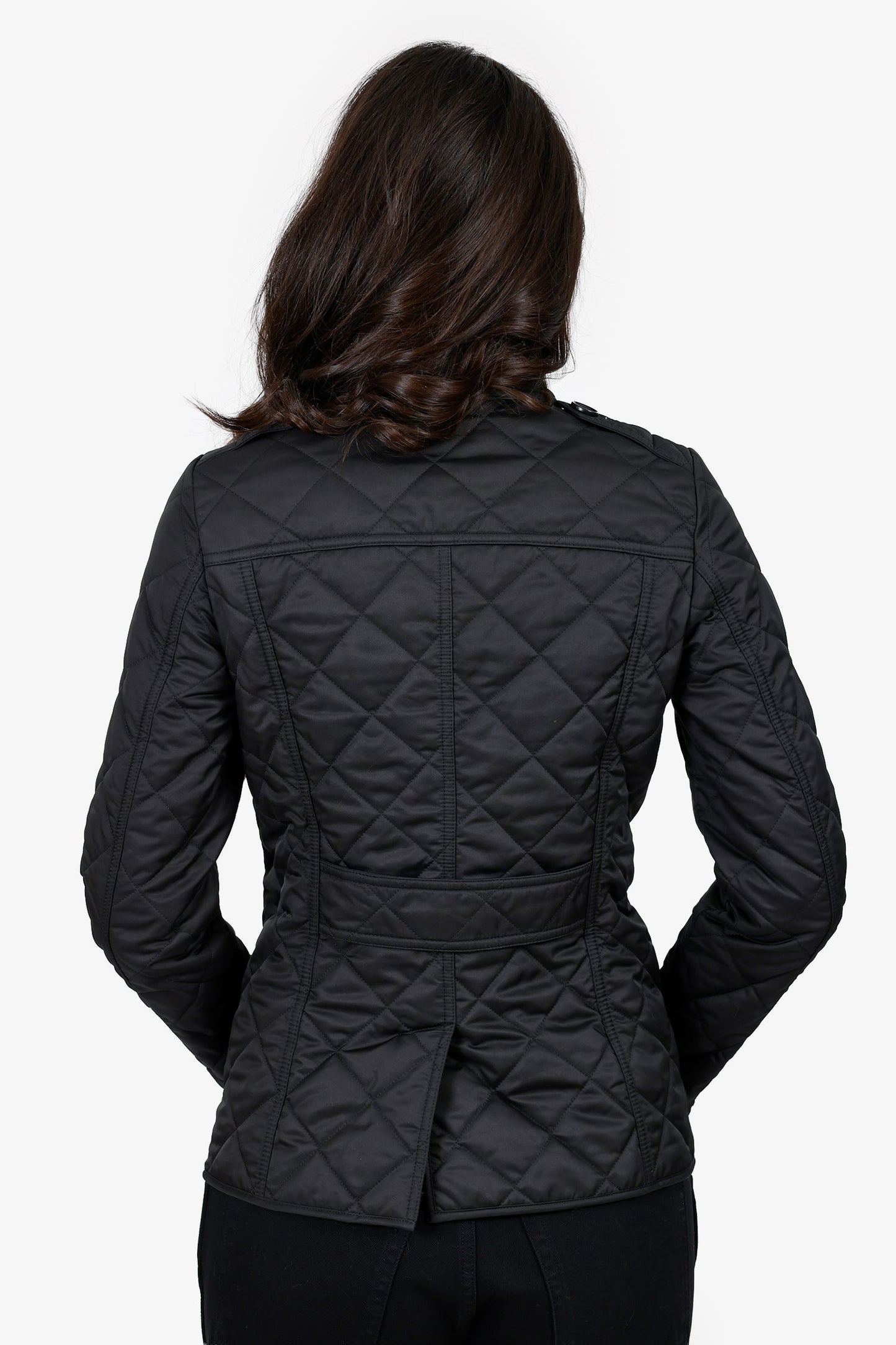 Burberry Black Quilted Jacket Size XS