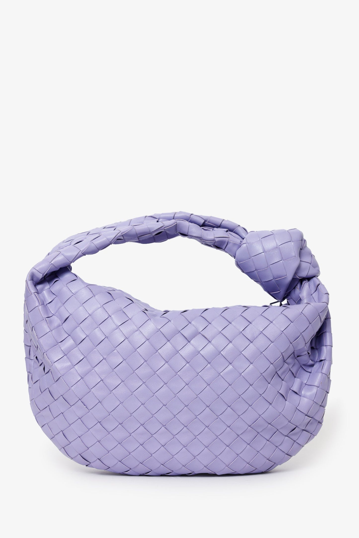 Bottega Veneta Purple Intrecciato Leather Teen Jodie Shoulder Bag