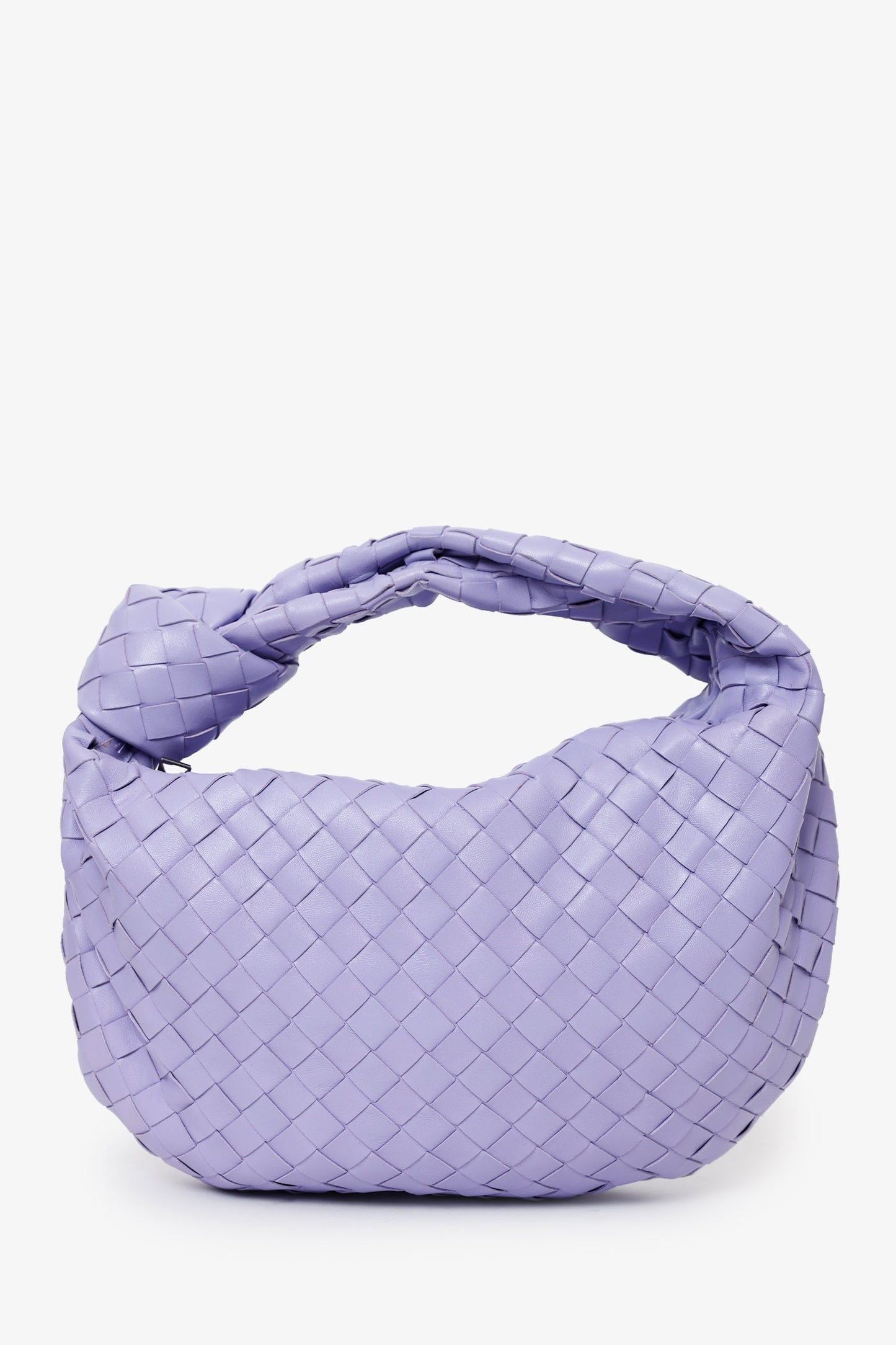 Bottega Veneta Purple Intrecciato Leather Teen Jodie Shoulder Bag