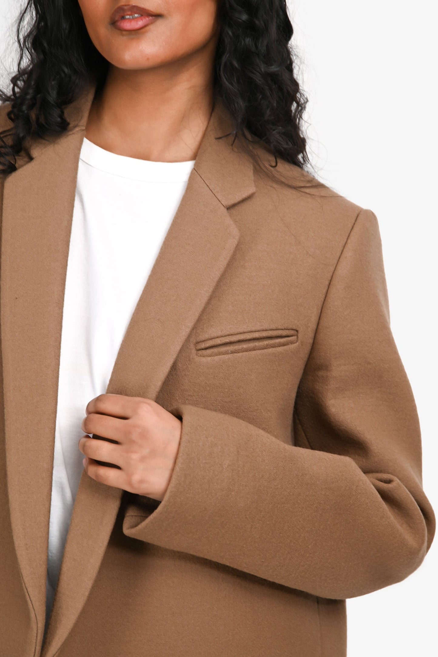 Celine Brown Wool Long Coat Size 38