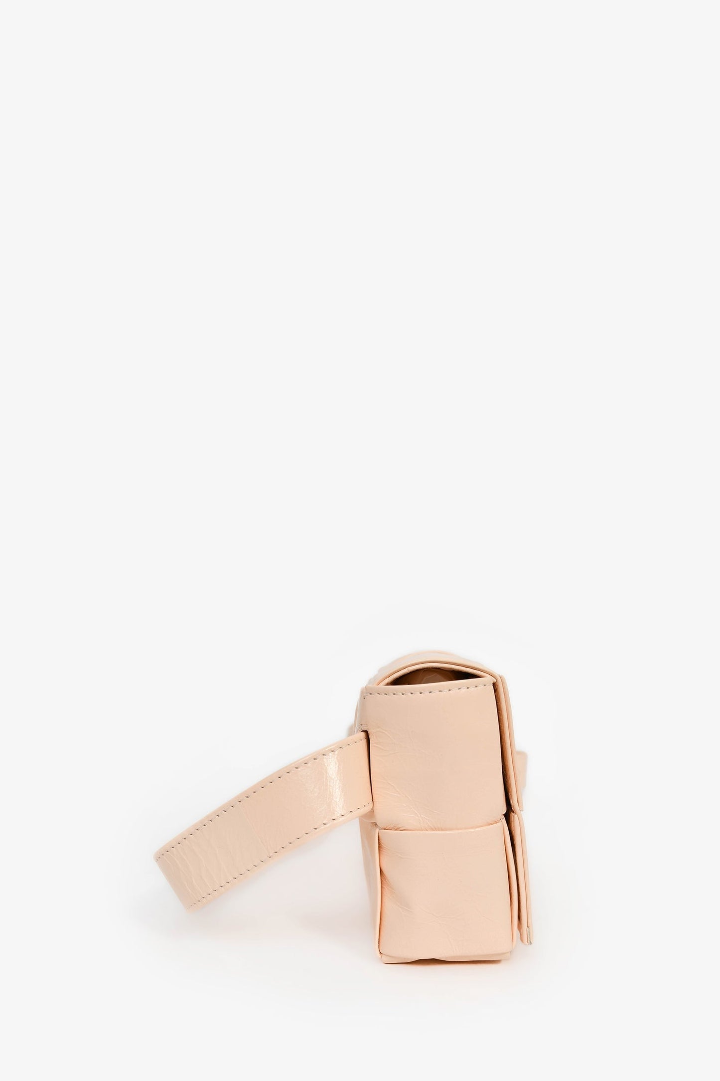 Bottega Veneta Pink Leather Intrecciato Belt Bag