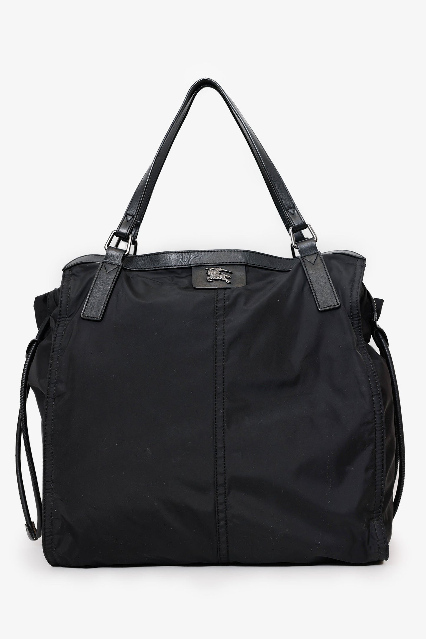 Burberry Black Nylon Tote Bag