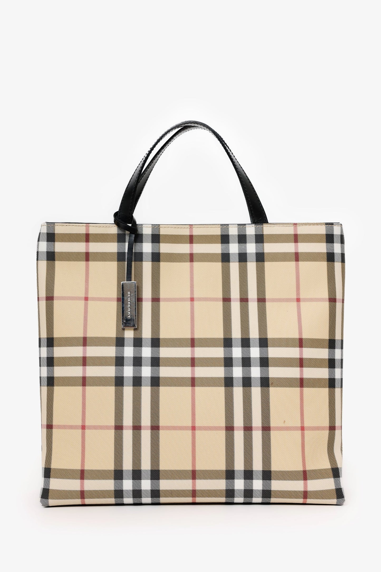 Burberry Nova Check Top Handle Tote