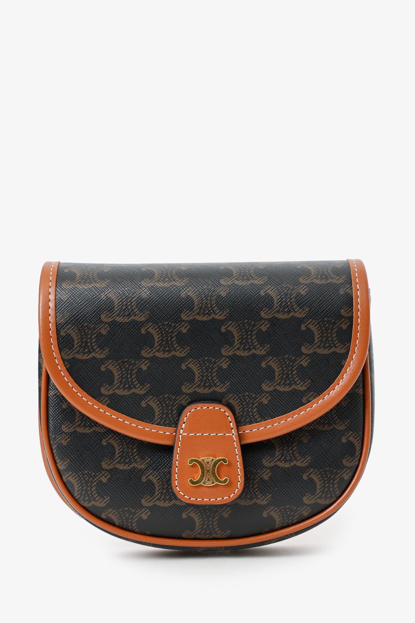 Celine Brown Triomphe Mini Besace