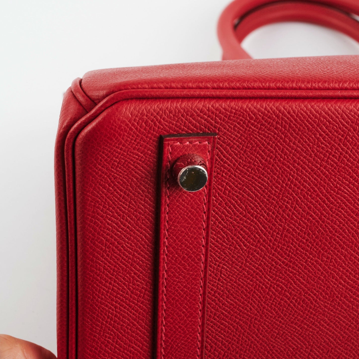 ITEM 34 - Hermes Birkin 30 Rouge Casaque R Square