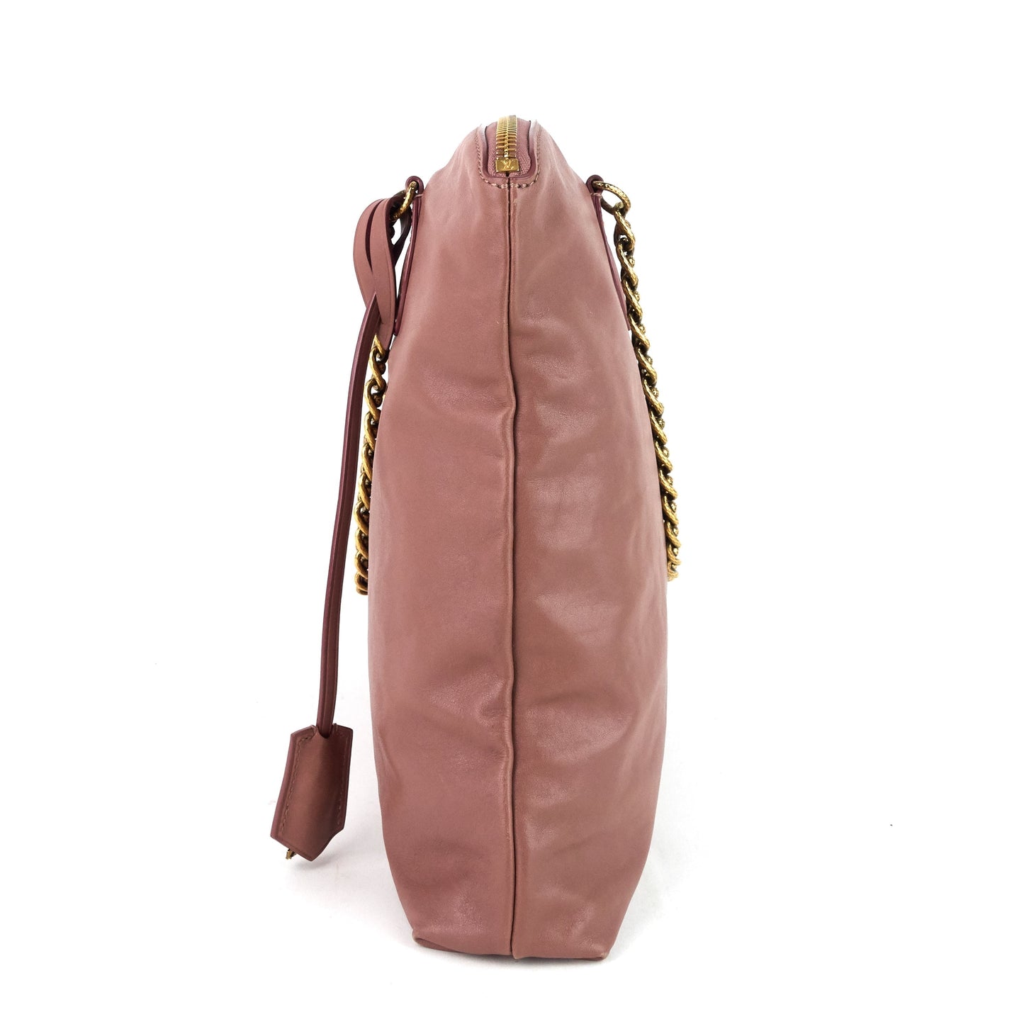 LOUIS VUITTON Cuir Boudoir Lockit Leather Chain Tote Bag