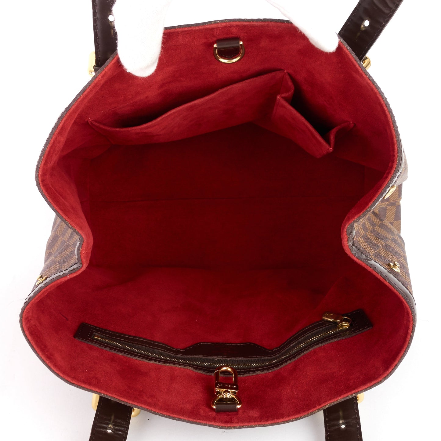 LOUIS VUITTON Hampstead MM Damier Ebene Canvas Bag