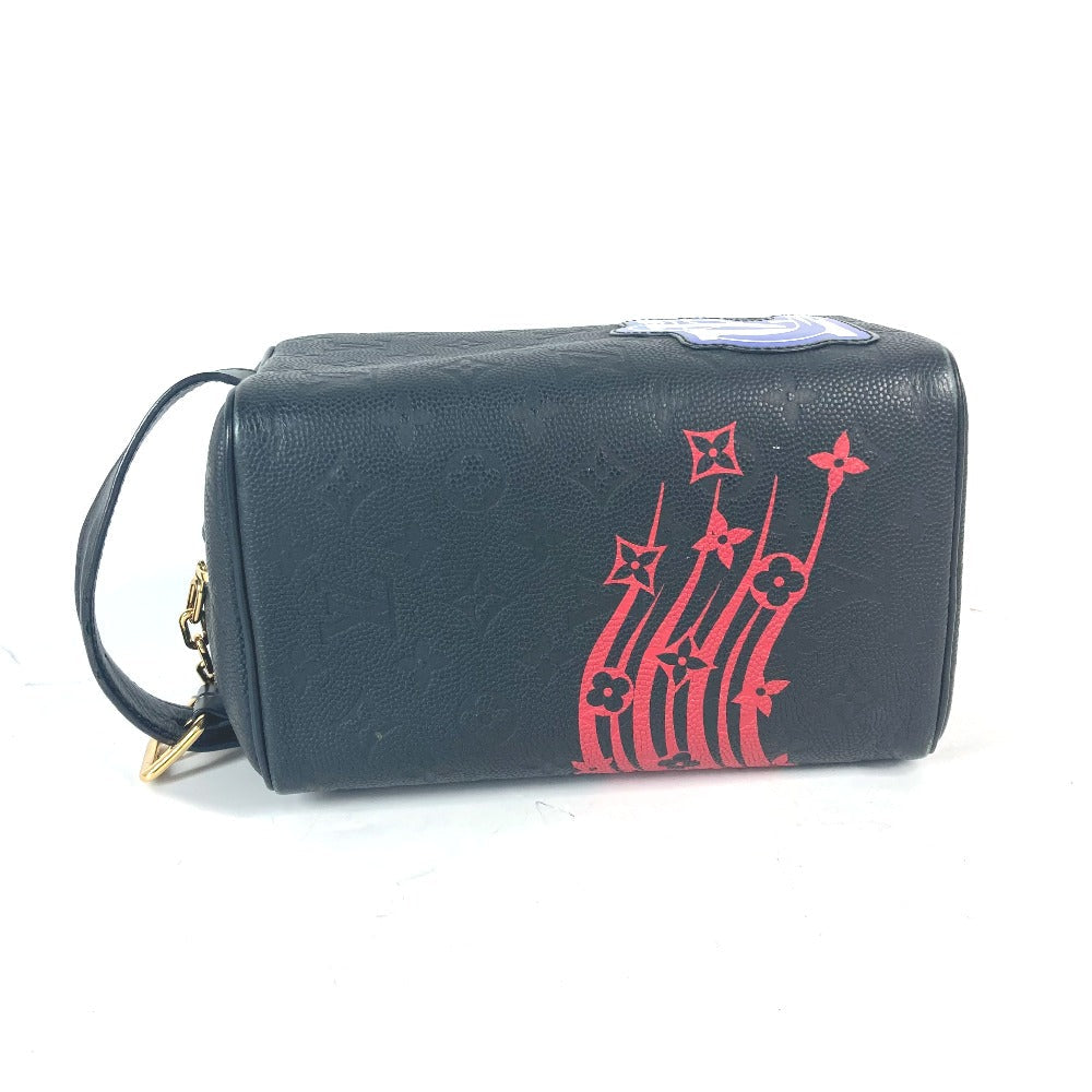 LOUIS VUITTON business bag M58515 leather black LV x NBA monogram cloak dopp kit