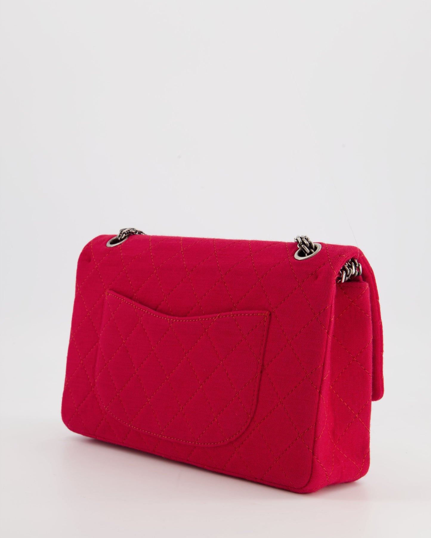 *FIRE PRICE* Chanel Red Medium Reissue 2.55 Double Flap Bag in Quilted Fabric with Ruthenium Hardware RRP - ¬£8,530