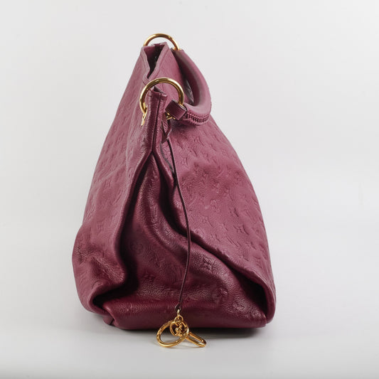 Louis Vuitton Artsy Burgundy MM Shoulder Bag