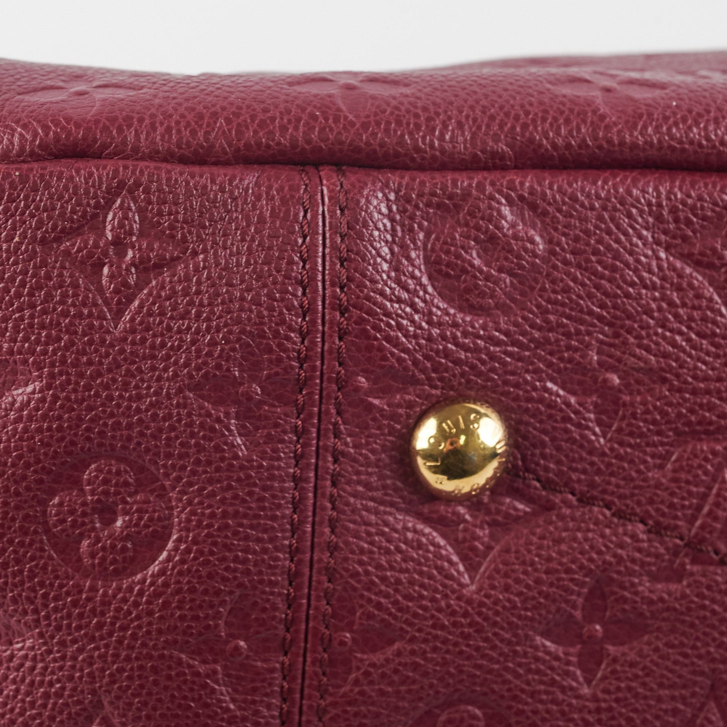 Louis Vuitton Artsy Burgundy MM Shoulder Bag