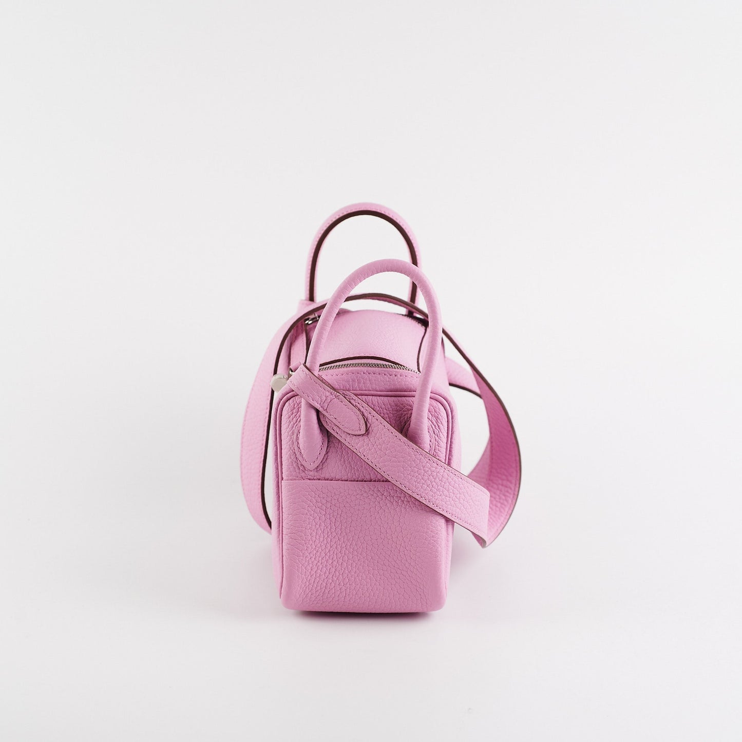 Hold Hermes Mini Lindy Clemece Mauve Sylvestre Stamp U (2022)