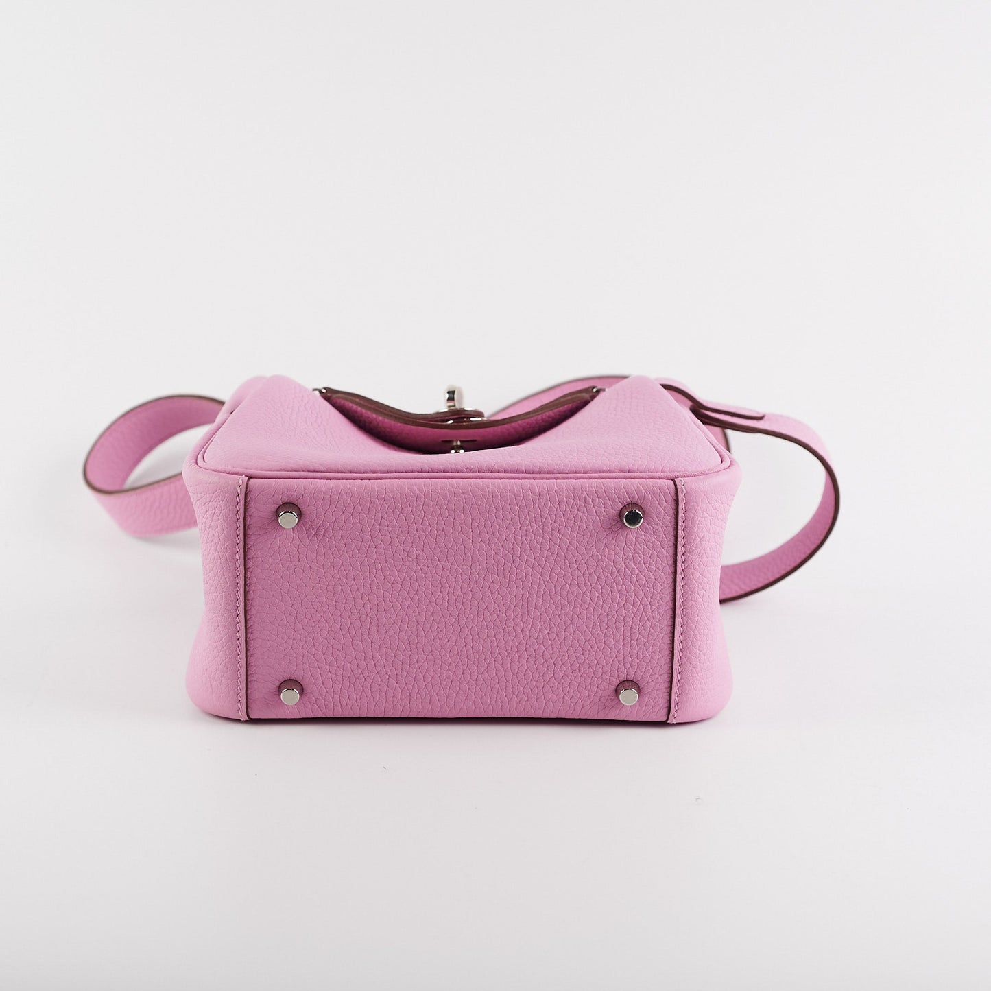 Hold Hermes Mini Lindy Clemece Mauve Sylvestre Stamp U (2022)